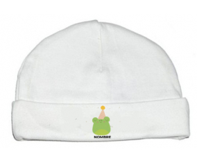 Birthday Frog - Nombre: Gorro para Bebé