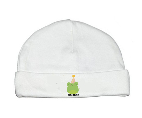 Birthday Frog - Nombre: Gorro para Bebé