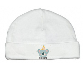 Cumpleaños del koala - nombre: Gorro para Bebé
