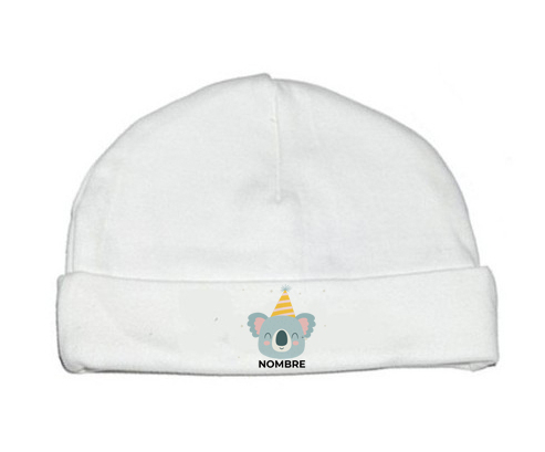 Cumpleaños del koala - nombre: Gorro para Bebé