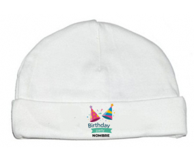 Estilo de fiesta de cumpleaños 1 - nombre: Gorro para Bebé