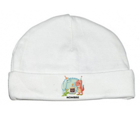 Dinosaurios de cumpleaños - nombre: Gorro para Bebé