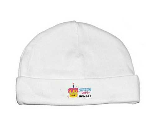 Estilo de fiesta de cumpleaños 2 - nombre: Gorro para Bebé