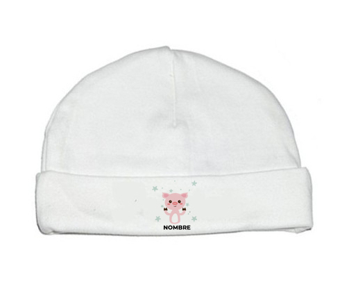 Cerdo - nombre: Gorro para Bebé