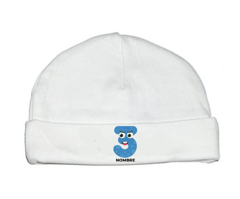 Estilo de cumpleaños de tres años 3 - nombre: Gorro para Bebé