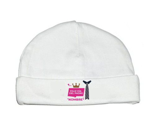 Feliz Día del Padre estilo 2 niña - nombre: Gorro para Bebé