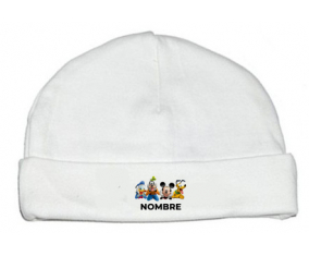 Disney Mickey Donald más bien y bingo diseño 2 con nombre: Gorro para Bebé