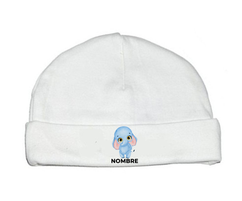 Elefante bebé con nombre: Gorro para Bebé