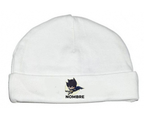 Diseño del logotipo de Batman kids-1 con nombre: Gorro para Bebé