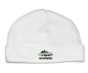 Diseño del logotipo de Batman-2 con nombre: Gorro para Bebé