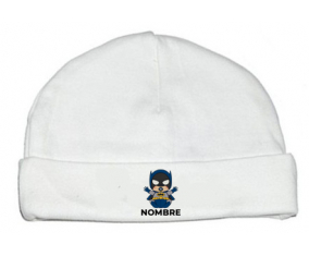 Batman kids logo diseño-3 con nombre: Gorro para Bebé