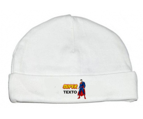 Superman con texto: Gorro para Bebé