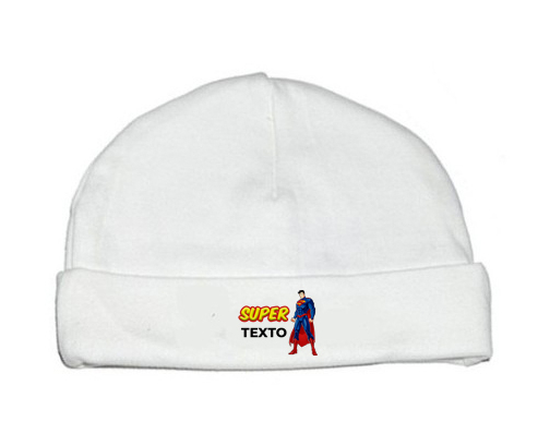 Superman con texto: Gorro para Bebé