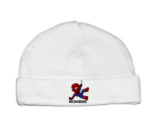Spiderman niños diseñan-1 con nombre: Gorro para Bebé