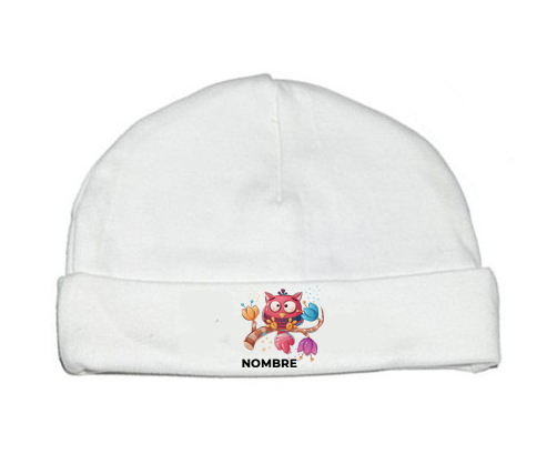 Divertidos animales búho con nombre: Gorro para Bebé