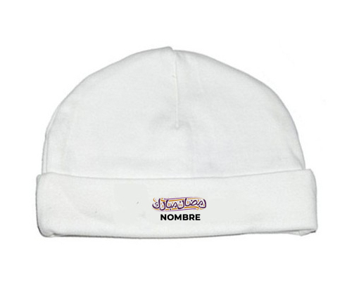 Islam Ramadhan mubarek con nombre: Gorro para Bebé