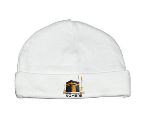 Islam Mecca diseño-1 con nombre: Gorro para Bebé