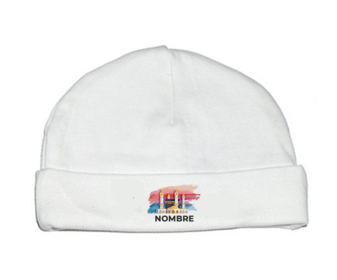 Islam Mecca diseño-2 con nombre: Gorro para Bebé