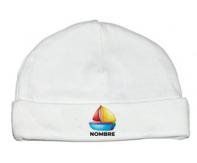 Juguetes de juguete Diseño de barco-2 con nombre: Gorro para Bebé