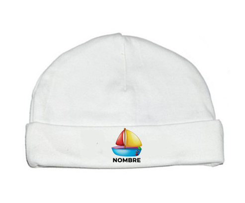 Juguetes de juguete Diseño de barco-2 con nombre: Gorro para Bebé