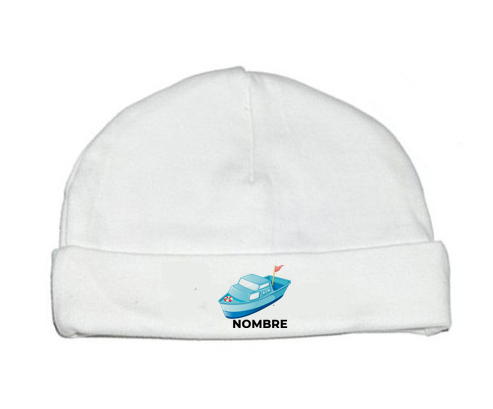 Juguetes de juguete Diseño de barco-3 con nombre: Gorro para Bebé