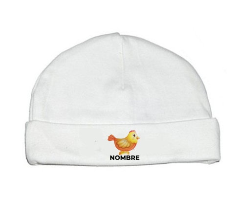 Juguetes de juguete Gallina con nombre: Gorro para Bebé