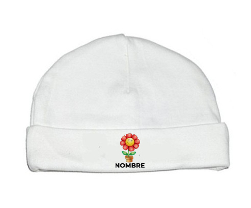 Juguetes de juguete Flor con nombre: Gorro para Bebé