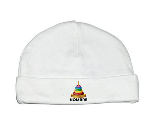 Juguetes de juguete para apilar con nombre: Gorro para Bebé