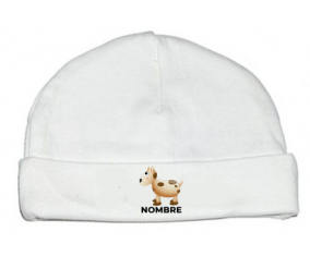 Juguetes de juguete vaca con nombre: Gorro para Bebé
