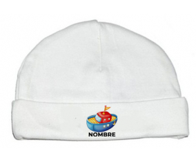 Juguetes de juguetes de juguetes diseño de barco-4 con nombre: Gorro para Bebé