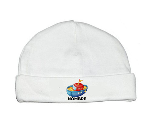 Juguetes de juguetes de juguetes diseño de barco-4 con nombre: Gorro para Bebé