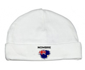 Bandera del efecto pincel anguila con nombre: Gorro para Bebé