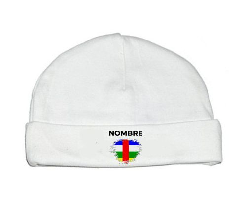 Bandera de pincel de la República Centroafricana con nombre: Gorro para Bebé