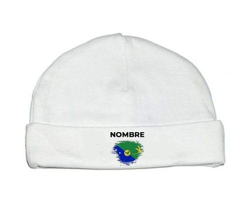 El efecto pincel marca la Isla de Navidad con nombre: Gorro para Bebé