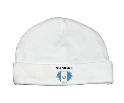 Guatemala cepilla bandera con nombre: Gorro para Bebé
