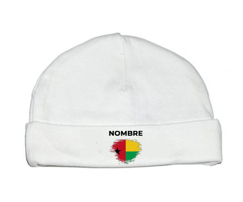 Bandera del efecto cepillo de Guinea con nombre: Gorro para Bebé