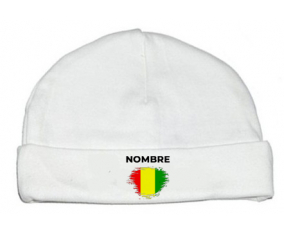 Guinea Bissau marca efecto cepillo con nombre: Gorro para Bebé