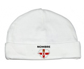 Bandera de pincel de las Islas Marianas del Norte con nombre: Gorro para Bebé