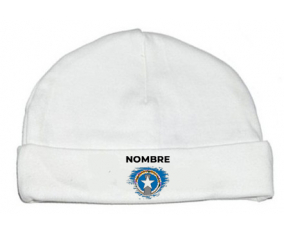 Corea del Norte cepilla bandera con nombre: Gorro para Bebé