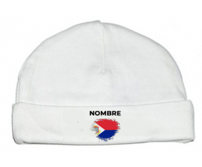 Sint Maarten marca efecto cepillo con nombre: Gorro para Bebé