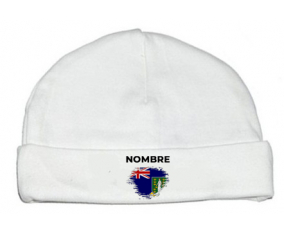 El efecto pincel marca islas Vírgenes con nombre: Gorro para Bebé