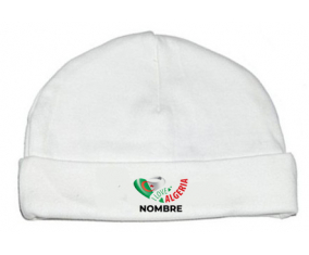 I love algeria con nombre : Gorro de bebe
