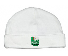 Made in Algeria diseño 3 con nombre : Gorro de bebe