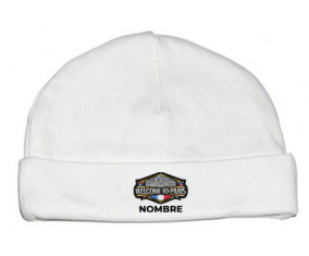 Welcome to Paris con nombre : Gorro de bebe