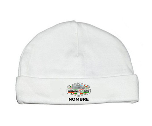 Welcome to Rome con nombre : Gorro de bebe