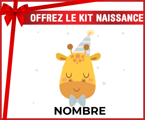 Kit para el nacimiento : cumpleaños de jirafa - Nombre