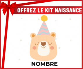 Kit para el nacimiento : oso de cumpleaños - nombre