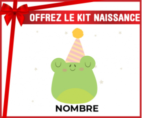 Kit para el nacimiento : birthday frog - nombre