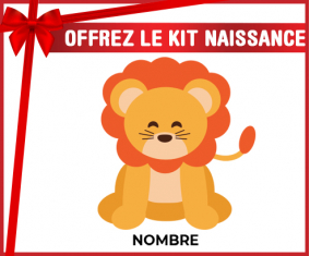 Kit para el nacimiento : Lion style 3 - nombre