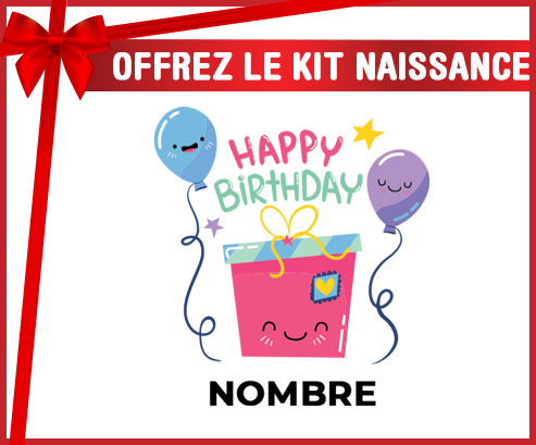 Kit para el nacimiento : Feliz cumpleaños estilo 4 - nombre